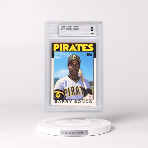 1986 Topps Traded #11T Barry Bonds (BGS 9 MINT)