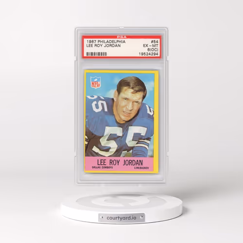 1967 Philadelphia #54 Lee Roy Jordan (PSA 6 EX-MT)