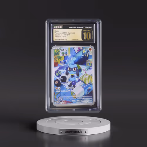 2023 Scarlet ex #086/078 Riolu - Art Rare Holo (CGC 10 PRISTINE)