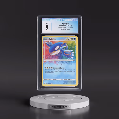 2021 Shining Fates #021/072 Kyogre - Amazing Rare Holo (CGC 9 MINT)