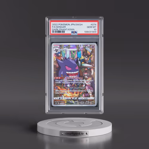 2022 Pokémon Sword & Shield Dark Phantasma #074 Gengar - Full Art (PSA 10 GEM MINT)