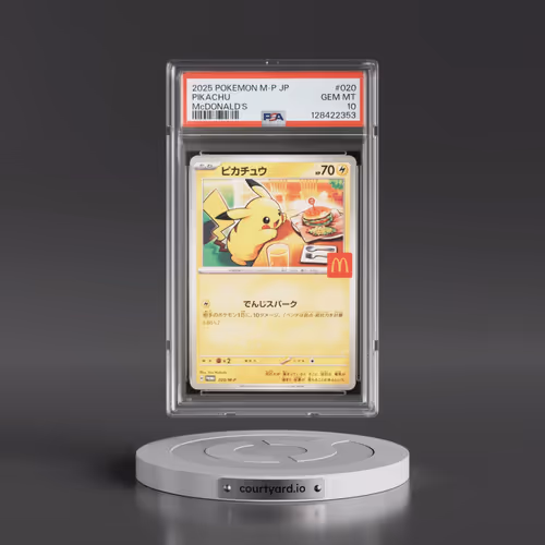 2025 Pokémon M-P Promo #020 Pikachu - McDonald's (PSA 10 GEM MINT)