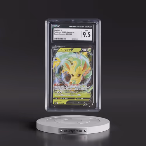 2021 Eevee Heroes #002/069 Leafeon V - Holo (CGC 9.5 MINT+)