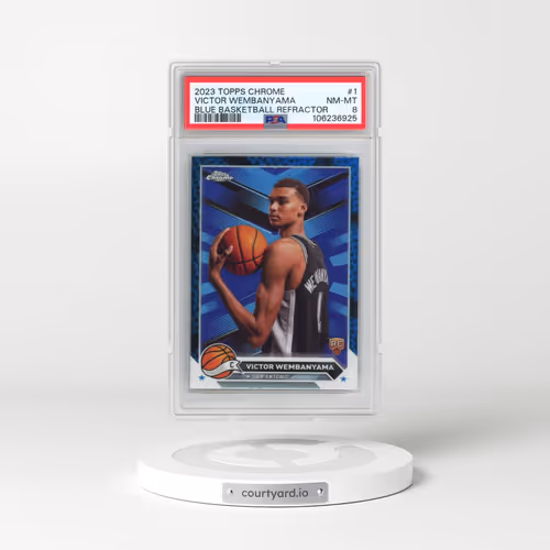 2023 Topps Chrome #1 Victor Wembanyama - Blue Basketball Refractor (PSA 8 NM-MT)