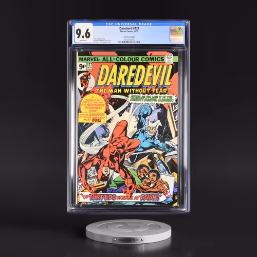 Daredevil #127 CGC 9.6 White Pages (Marvel Comics, 11/75) - Universal U.K. Price Variant