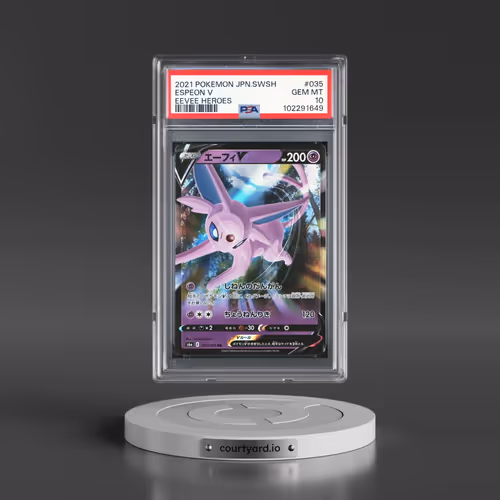 2021 Pokémon Sword & Shield Eevee Heroes #035 Espeon V - Holo (PSA 10 GEM MINT)