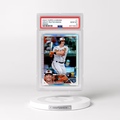2023 Topps Chrome #1 Adley Rutschman - Prism Refractor (PSA 10 GEM MINT)