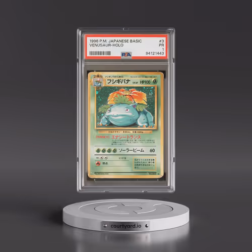 1996 Pokémon Basic #3 Venusaur - Holo (PSA 1 PR)