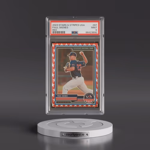 2023 Panini Stars & Stripes USA #87 Paul Skenes - Red (PSA 9 MINT)
