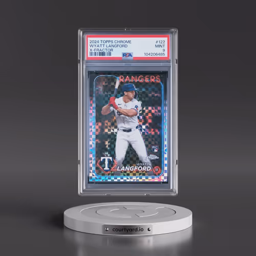 2024 Topps Chrome #122 Wyatt Langford - X-Fractor (PSA 9 MINT)