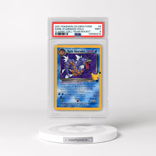 2021 Pokémon Celebrations Classic Collection #8 Dark Gyarados - Holo (PSA 9 MINT)