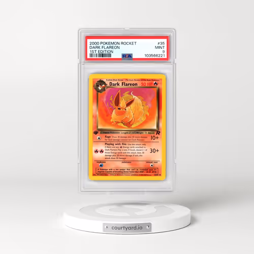 2000 Pokémon Rocket #35 Dark Flareon - 1st Edition (PSA 9 MINT)