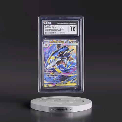 2025 Phantasmal Flames - PFL EN #127/094 Mega Sharpedo ex - Special Illustration Rare (Holo) (CGC 10