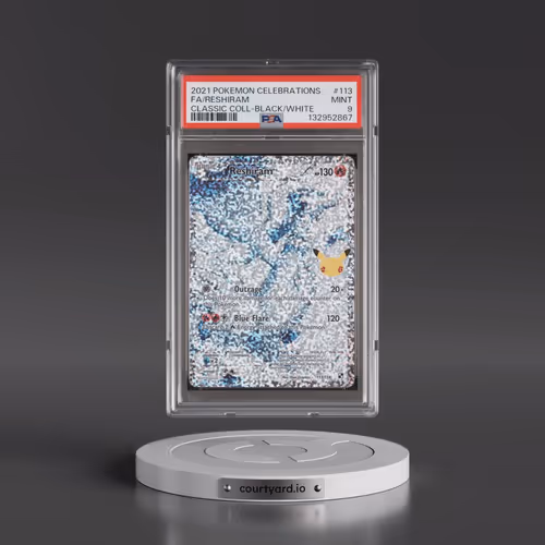2021 Pokémon Celebrations Classic Collection #113 Reshiram - Full Art (PSA 9 MINT)