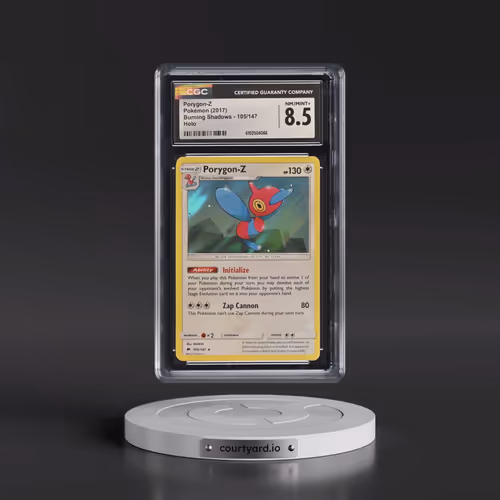 2017 Burning Shadows #105/147 Porygon-Z - Holo (CGC 8.5 NM-MT+)
