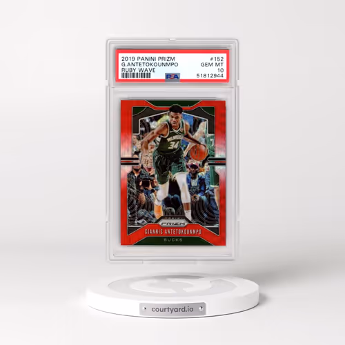 2019 Panini Prizm #152 Giannis Antetokounmpo - Ruby Wave (PSA 10 GEM MINT)