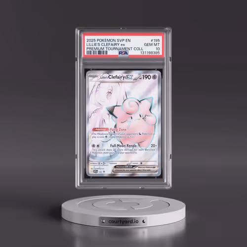 2025 Pokémon Svp EN-SV Black Star Promo #195 Lillie's Clefairy EX - Holo Lillie Premium Tournament C