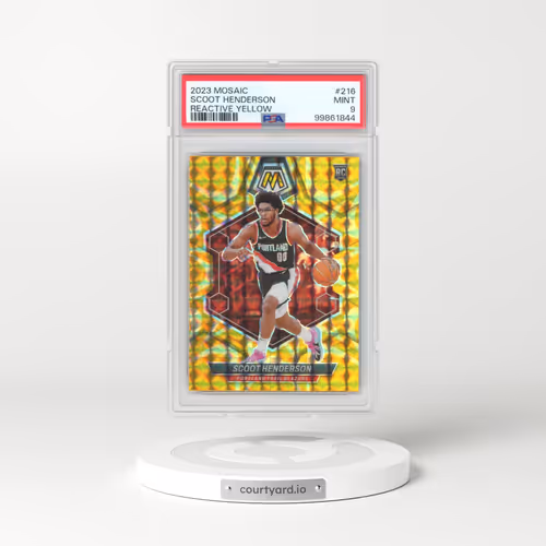2023 Panini Mosaic #216 Scoot Henderson - Reactive Yellow (PSA 9 MINT)