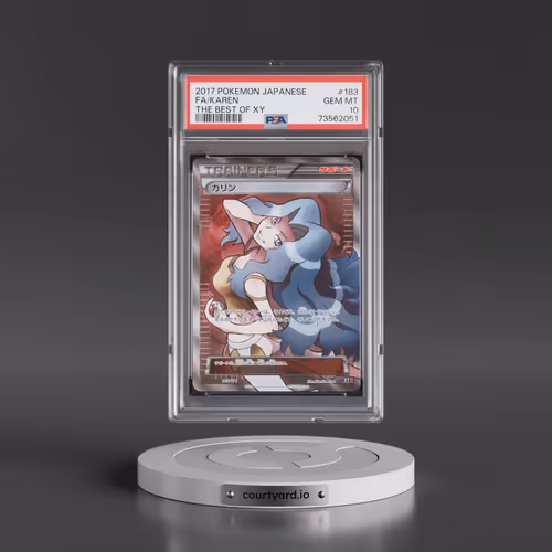 2017 Pokémon the Best of XY #183 Karen - Full Art (PSA 10 GEM MINT)