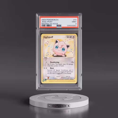 2004 Pokémon EX Team Magma VS Team Aqua #41 Jigglypuff (PSA 9 MINT)