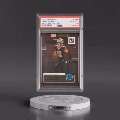 2022 Panini Donruss #309 Chris Olave - Season Stat Line (PSA 10 GEM MINT)