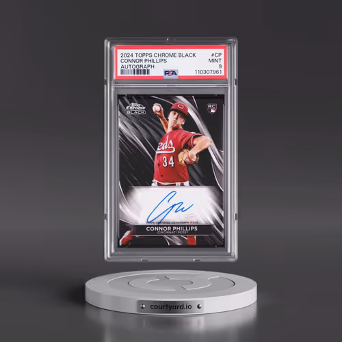 2024 Topps Chrome Black Autographs #CP Connor Phillips (PSA 9 MINT)