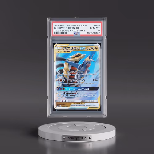 2019 Pokémon Sun & Moon Tag Team GX All Stars #099 Garchomp & Giratina GX - Holo (PSA 10 GEM MINT)