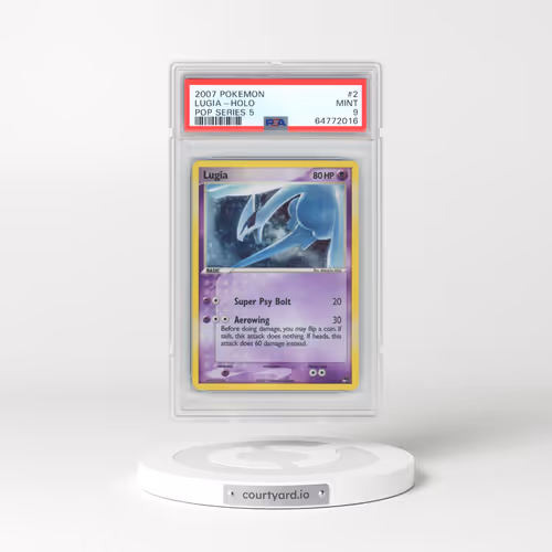 2007 Pokémon Pop Series 5 #2 Lugia - Holo (PSA 9 MINT)