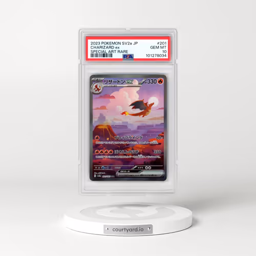 2023 Pokémon Sv2a-Pokemon 151 #201 Charizard EX - Holo Special Art Rare (PSA 10 GEM MINT)