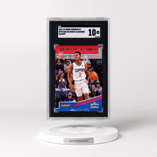 2018 Panini Chronicles #195 Shai Gilgeous-Alexander - Playoff (SGC 10 GEM MINT)