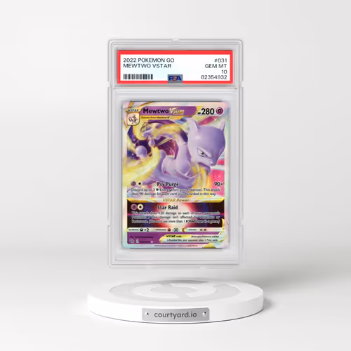 2022 Pokémon Go #031 Mewtwo Vstar (PSA 10 GEM MINT)