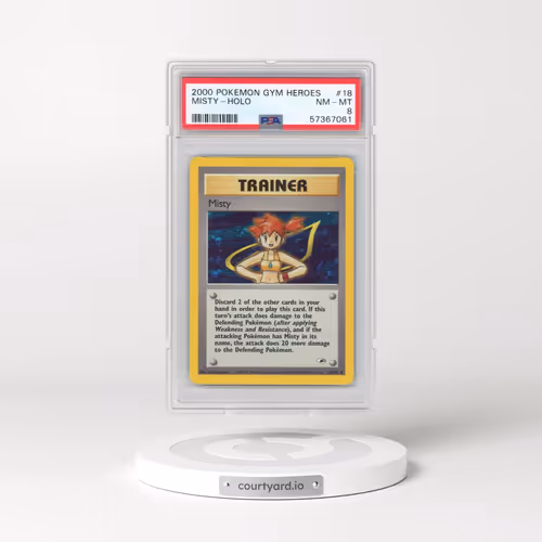 2000 Pokémon Gym Heroes #18 Misty - Holo (PSA 8 NM-MT)