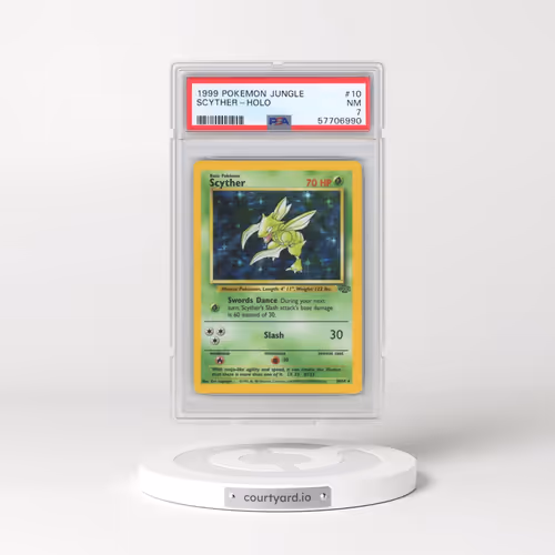 1999 Pokémon Jungle #10 Scyther - Holo (PSA 7 NM)