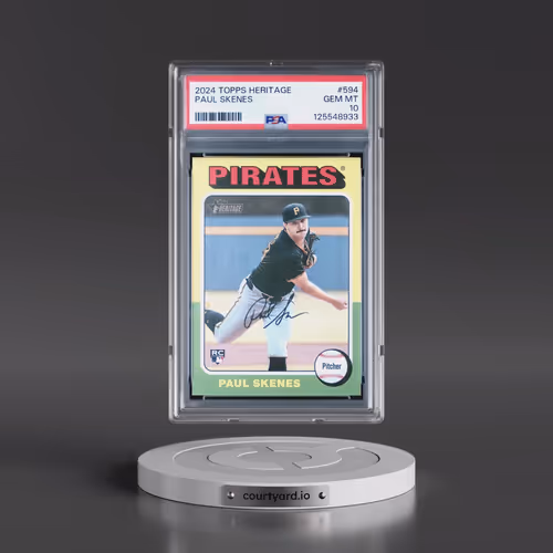 2024 Topps Heritage #594 Paul Skenes (PSA 10 GEM MINT)