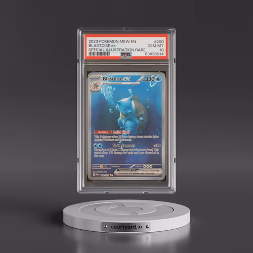 2023 Pokémon Mew EN-151 #200 Blastoise EX - Holo Special Illustration Rare (PSA 10 GEM MINT)