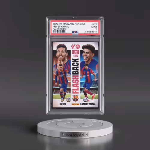 2024 Panini Megacracks Mgk Laliga EA Sports #429 Lamine Yamal/Lionel Messi (PSA 9 MINT)