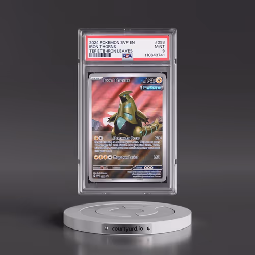 2024 Pokémon Svp EN-SV Black Star Promo #098 Iron Thorns - Temporal Forces Elite Trainer Box-Iron Le