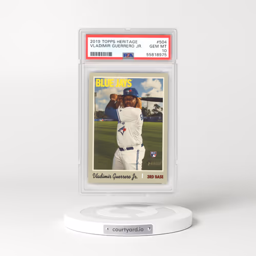 2019 Topps Heritage #504 Vladimir Guerrero Jr. (PSA 10 GEM MINT)