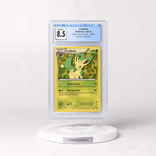 2011 Black Star Promos - Black & White #BW87 Leafeon - Sylveon Collection (Cosmos Holo) (CGC 8.5 NM-
