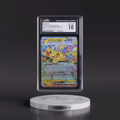 2024 Super Electric Breaker - sv8 #033/106 Pikachu ex - Holo (CGC 10 GEM MINT)