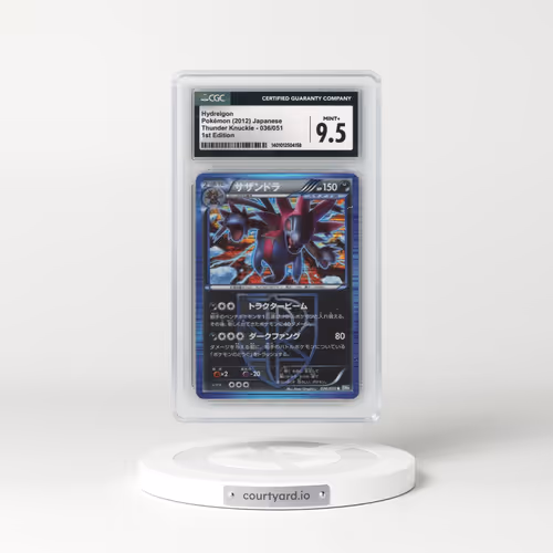 2012 Thunder Knuckle - BW8 (Blue) #036/051 Hydreigon - 1st Edition Holo (CGC 9.5 MINT+)