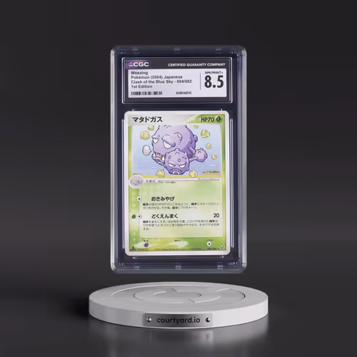 2004 Clash of the Blue Sky #004/082 Weezing - 1st Edition (CGC 8.5 NM-MT+)