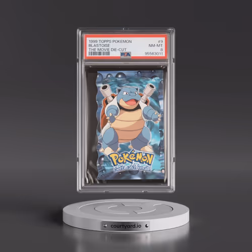 1999 Topps Pokémon the Movie Die-Cut #9 Blastoise (PSA 8 NM-MT)