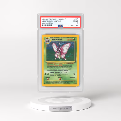 1999 Jungle #13 Venomoth - Holo No Set Symbol (PSA 9 MINT)