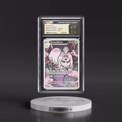 2025 Pokémon Meg EN-Mega Evolution #145 Houndstone - Illustration Rare (CGC 10 PRISTINE)