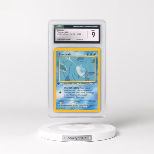 2001 Neo Revelation #50/64 Remoraid - 1st Edition (CGC 9 MINT)