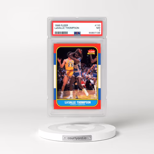 1986 Fleer #110 LaSalle Thompson (PSA 7 NM)