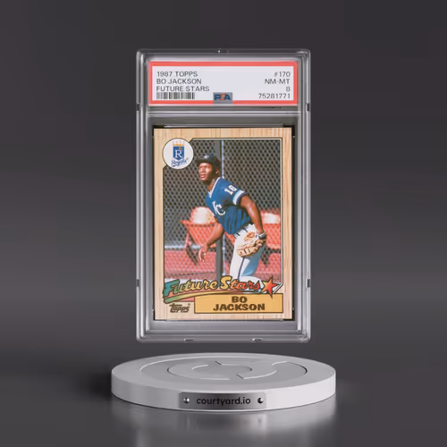 1987 Topps #170 Bo Jackson - Future Stars (PSA 8 NM-MT)