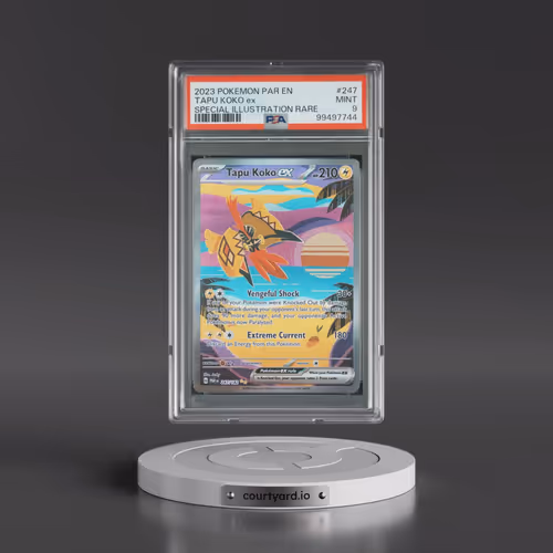 2023 Pokémon Par EN-Paradox Rift #247 Tapu Koko EX - Holo Special Illustration Rare (PSA 9 MINT)