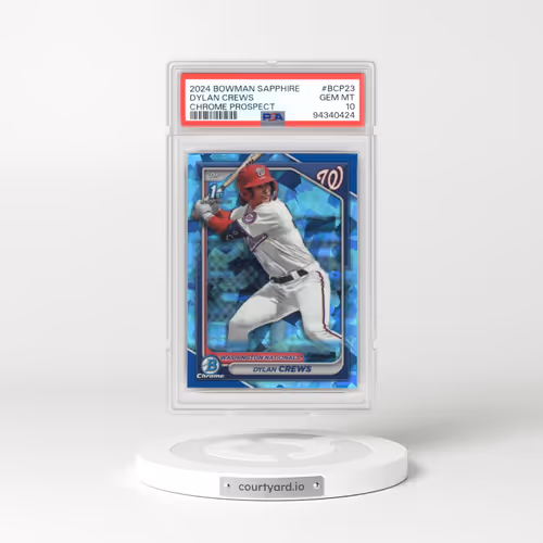 2024 Bowman Sapphire Edition Chrome Prospects #BCP23 Dylan Crews (PSA 10 GEM MINT)